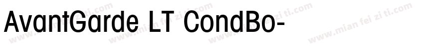 AvantGarde LT CondBo字体转换